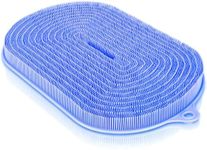 VIWU Large Shower Foot Scrubber Mat, Silicone Foot Cleaner Brush – Exfoliate, Clean & Massage Feet Without Bending, 68 Non-Slip Suction Cups, Improve Foot Circulation & Appearance, 21.3" x 14" x 1.6"