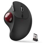 ECHTPower Trackball Mouse, Easy Thumb Control Ball Mouse, Precision and Smooth Tracking, Wireless Mouse Support 3 Device Connection(2.4G or BT), Rollerball Mouse for PC/Laptop/Mac/Windows