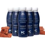 Kinetica Ready-to-Drink Protein Shake, 12 X 330mls, 195 cals, 25g Protein per Bottle, Low Fat (Chocolate)