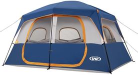 UNP 2/4/6/8 Person Tent, Portable Cabin Tent, Camping Tent 4-Person Easy Set Up, Waterproof with Top Rainfly for Outdoor Camping/Hiking (Dark Blue, 5-8 Person Tent)