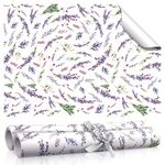 10 Sheet Fragrant Drawer Liners for Dresser Lavender Scented Cabinet Liners for Shelves 15.8 x 22 Inch Paper Liner for Drawers and Cabinets Non Adhesive Drawer Paper Liner (Lavender Style)