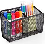 MeRaYo Magnetic Pen Holder Pen Stand Stationery Organizer Desk Organizer for Office Table Marker Holder for Whiteboard, Refrigerator, Locker and other Metal Surfaces