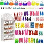 HighFun Doll Shoes Rack + 30 Pairs 