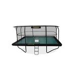 Jumpking 8ft x 12ft /10ft x 14ft /12ft x 17ft Rectangular Deluxe Trampoline With Safety Enclosure Net & Ladder ❘ Outdoor Garden Trampoline For Adults & Kids, Great For Fun & Exercise, Polyethylene Net