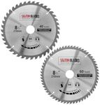 2x Saxton TCT Circular Wood Saw Blades 210mm x 30mm for Festool Bosch Makita Dewalt fits 216mm saws