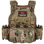 vAv YAKEDA Tactical Vest for Men Military 1000D Nylon Quick Release Cutting Modular Vest Multicam Lightweight Vest (CP)