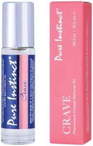 Pure Instinct CRAVE Roll-On The Original Pheromone Infused Essential Oil Perfume Cologne – For Her - TSA Ready 0.34 fl oz