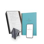 Rocketbook Fusion Reusable Undated Productivity Planner, Executive Size 15 cm x 22.4 cm, Teal - Goals, Monthly and Weekly Calendar, Daily To-Do List, Lined and Dotted Notes Pages