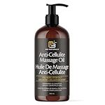 M3 Naturals Anti Cellulite Massage Oil Infused with Collagen and Stem Cell Help Tighten Tone Stretch Marks Cream Natural Skin Firming Cellulite Sore Muscle Moisturizing