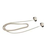 kwmobile Strap Compatible with Google Pixel Buds Pro 2 - Silicone Cord Holder for Wireless Earphones - Beige