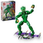 LEGO Marvel Green Goblin Construction Figure Building Set, Halloween Toy for Boys & Girls Ages 8 and up, Posable Marvel Villain Action Figure with Glider and Pumpkin Bombs, Idea, 76284