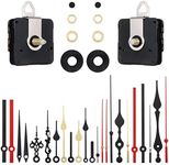 AUXSOUL 32pcs Clock Mechanism Kit Clock Movement Parts Replacement Repair Tools Silent Sweep Custom Clock Quartz Wall Clocks Motor Mechanisms Long Shaft Complete Kit