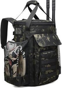 RYNQAVOA Baseball Bucket Bag Backpack, Coaches Bucket Bag Fit 6 Gallon Buket, Baseball Coaching Accessories with Backpack Straps, Tactical Style Softball Coaches Bags with Multiple Pockets