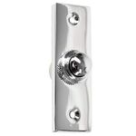 Polished Chrome Wired Door Bell 75mm Victorian Style Front Porch Chime Ring