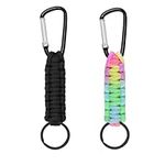 Ryaupy 2 pieces paracord key chain,