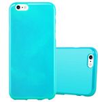 cadorabo Case works with Apple iPhone 6 / iPhone 6S in JELLY LIGHT BLUE - Shockproof and Scratch Resistant TPU Silicone Cover - Ultra Slim Protective Gel Shell Bumper Back Skin