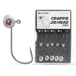 Fish Eye Crappie Jig Heads 20 Packs, Fishing Swimbait Jig Hooks for Crappie,Trout,Bluegill Lure 1/32oz