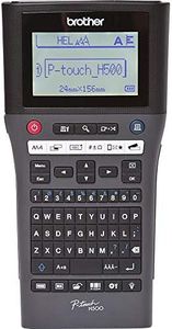 Brother PT-H500 Label Maker, USB 2.0, P-Touch Label Printer, Handheld, QWERTY Keyboard, Up to 24mm Labels, Includes USB Cable/Wrist Strap/24mm Black on White Tape Cassette