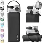 Collapsible Water Bottles, 20oz Sil