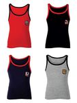 BODYCARE Boys Fitted Vest (Bc936-Pk4-5-6-65_Multicolour_5-6 Years)