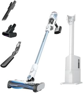 Shark Detect Clean & Empty | Lightweight Cordless Vacuum Cleaner with Auto-Empty System | HEPA Filter, Portable Handheld Attachment, Powerfins Brushroll | Cloudy Blue | IW4624