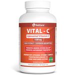 Liposomal Vitamin C - 1500 mg - 180 Veggie Caps - Proprietary Liposomal C Complex with Phosphatidylcholine (PC) from Sunflower Lecithin