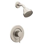 Moen T2192BN Align Posi-Temp Pressure Balancing Modern Shower Trim Kit Valve Required, Brushed Nickel, 0.5