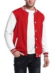 COOFANDY Men's Vintage Style Bomber Jacket Casual Jacket College Letterman Jacket