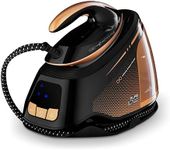 Tower T22030GLD PureSteam Infinity Xpress 8 Bar Steam Generator Iron, Ceraglide NanoElite Soleplate, AI-Auto Limescale Attack System, One Temp Technology, 1.5L Dual Tank Capacity, 3000W, Black & Gold