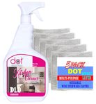 DOT Kitchen Cleaner 800ml | NON-ACIDIC Heavy oil stain remover, CHIMNEY, PERMANENT MARKER STAINS, GUM REMOVER, Crayons, Black marks on walls, Modular Kitchen Furnitures & all Household appliances