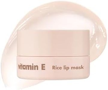 THE FACE SHOP Vitamin E & Rice Lip Mask, Softening & Moisturizing Lip Balm, Lip Sleeping Mask, Korean Skin Care