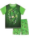 PJ MASKS Boys Gekko Short Pyjamas Green Age 3 to 4 Years