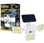 Bionic FLOODLIGHT White by Bell+Howell Multidirectional Flood Light, 3.6W Light Solar-Powered Motion Sensored, Waterproof Powerful Security Lighting with Stake and Remote Control As Seen On TV