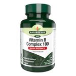 Natures Aid Vitamin B Complex Tablet 100 mg (60 tablets)