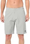 Quiksilver Men's SUVA Amphibian 20 Hybrid Short, Light Grey Heather 241, Large