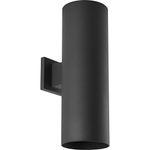 Progress Lighting P5642-31 6-Inch Up/Down Cylinder with Heavy Duty Aluminum Construction and Die Cast Wall Bracket, Black