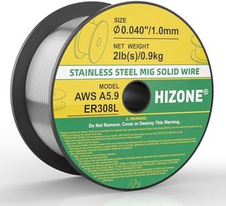 HIZONE Stainless Steel MIG Solid Wire, ER308L .040-Diameter, 2-Pound Spooll, 1PC