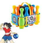 Coolbitz King Sport Junior Large Bowling Skittles Play Set | Toddlers Bowling Ball & Pins Skittle Toy Set (19 cm)