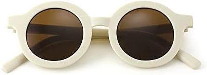 FEISEDY Round Baby Sunglasses UV400 Protection Kids Sunglasses TR90 Frame for Girls Boys B2788