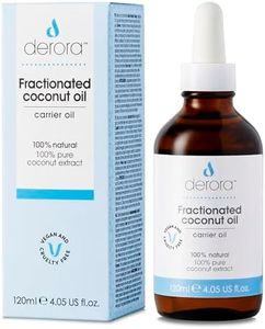 Derora Aceite de coco fraccionado | Nutre la piel, el cabello y las uñas | 100% puro y natural | Rico en antioxidantes y vitamina A, C y E | Vegano y sin crueldad (120ml)