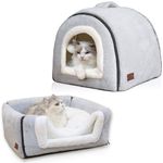 OMIVIER Cat Bed for Indoor Cats，Foldable cat cave，Anti-Slip & Water-Resistant Bottom，cat Houses for Indoor Cats or Small Dogs, Kitten Tent, Rabbit Bed，cat beds & Furniture