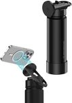 Scosche MFMS22 MagicMount Flask 22 oz Stainless Steel Water Bottle with MagSafe Phone Mount Stand, 12H Hot & 24H Cold Insulated Flask with Magnetic Phone Holder for Gym, Car, Travel, Sports 22oz Black