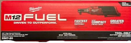 Milwaukee M12 Fuel 3/8" High Speed Cordless Ratchet - No Battery, No Charger, Bare Tool Only
