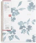 Blue Sky 2025 Weekly and Monthly Planner Calendar, January 2025 - December 2025, 8.5" x 11", Flexible Frosted Cover, Laminated Tabs, Wirebound, Storage Pocket, Bakah Blue