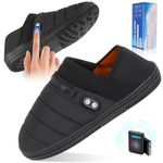 Heated Slippers, BIAL Rechargeable Battery Heated Sheos Winter Warm Slippers Cordless Heat Feet Warmers Cozy Shoes Cold Weather Camping Slippers for Men Women Cold Feet