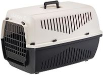 Ferplast Cat Carrier SKIPPER 3, Dog Carrier, Pet Carrier for Small Dogs and Cats max 10 Kg, Dog Travel Crate, Cat Travel Carrier, 62 x 41 x h 38 cm, in Plastic with Folding Handle, Beige