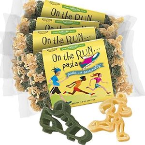 Pastabilities Fun Shaped Pasta for Kids - On the Run Pasta - Runners and Shoes Sport Theme, Non-GMO Natural Wheat Pasta, All-Natural, Kosher Certified, Made in the USA, (4 Pack, 14 Oz)