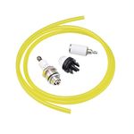 Cancanle Primer Bulb Fuel Hose Line Filter Spark Plug Kit For Husqvarna Craftsman Mcculloch Chainsaw Trimmer Blower