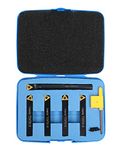 Accusize Industrial Tools 3/8" 5ps/Set Indexable Turning Tool Set (4Ps Turning + 1 PC Boring), 2386-0038