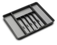 madesmart Silverware Tray, Granite, 8 Compartment Expandable